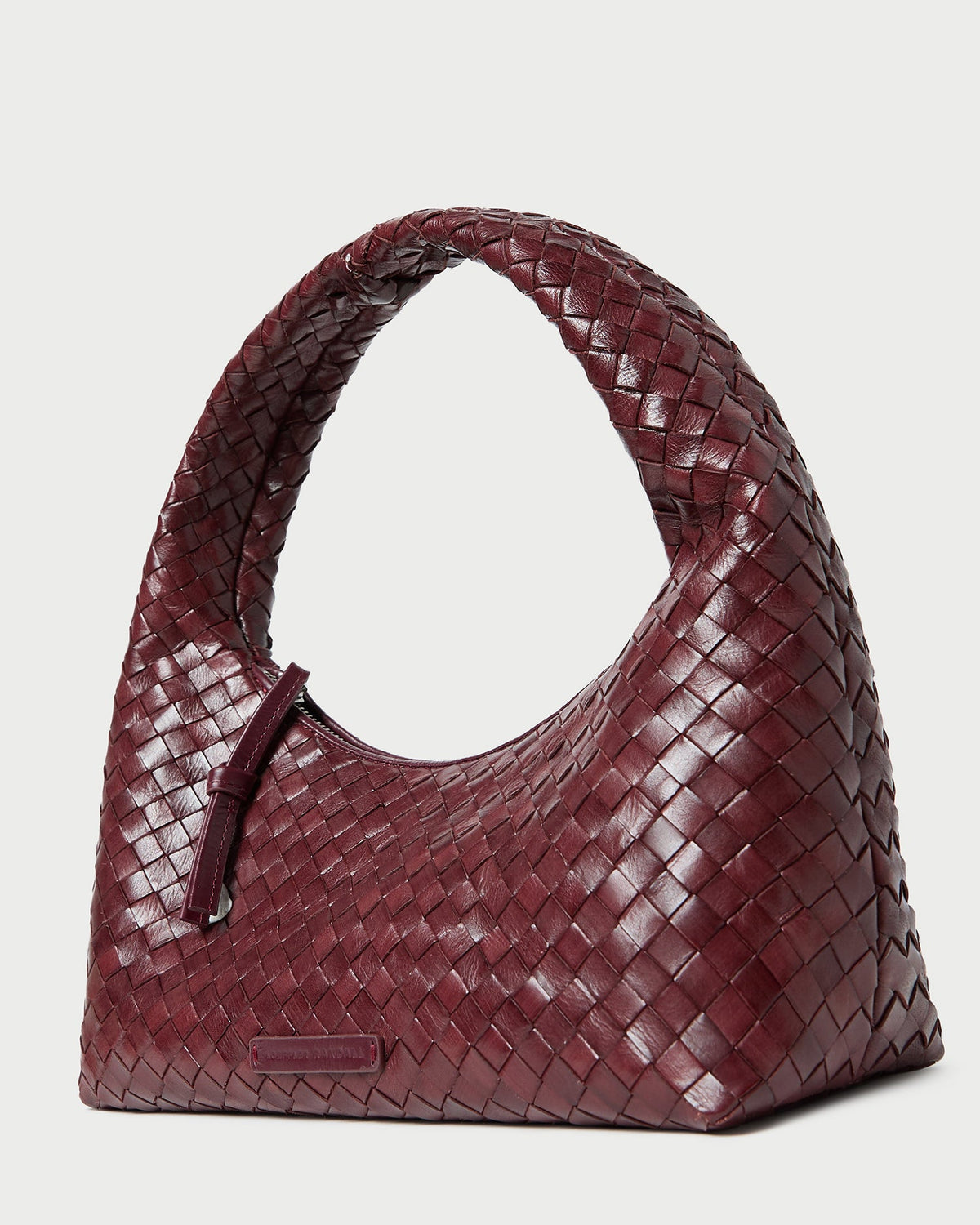 Loeffler Randall Trending - Mercer Maroon Woven Shoulder Bag