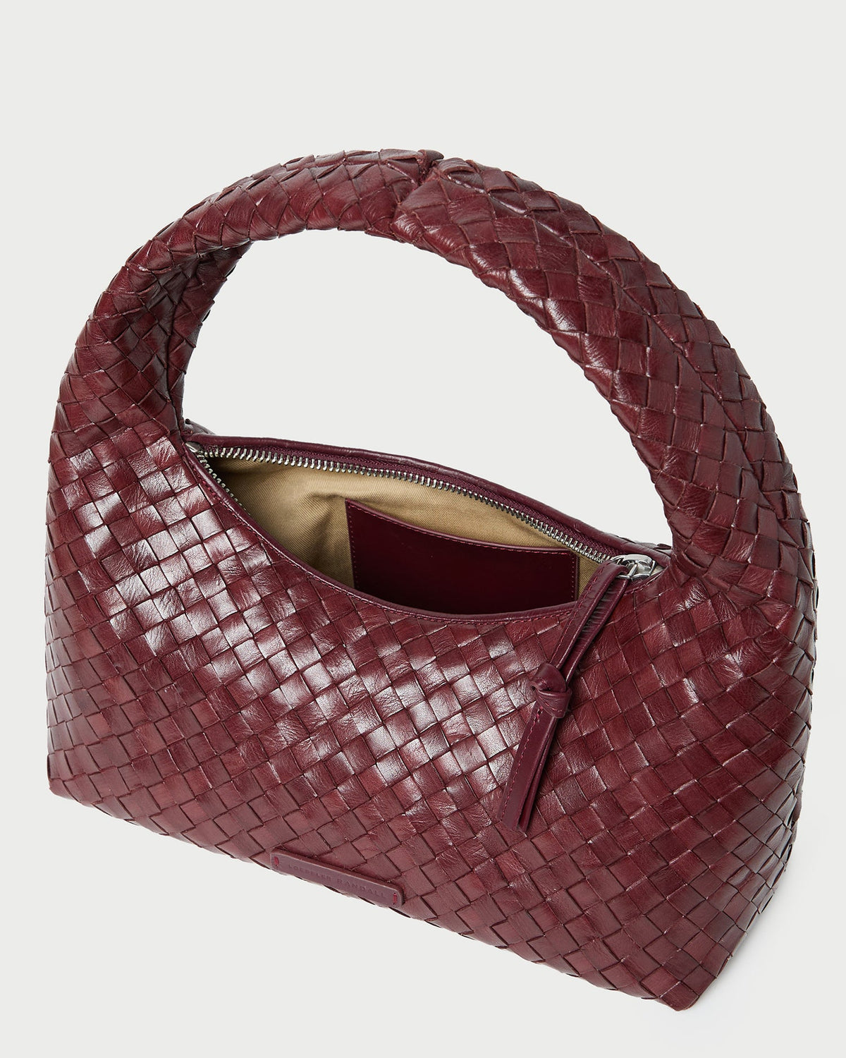 Loeffler Randall Trending - Mercer Maroon Woven Shoulder Bag