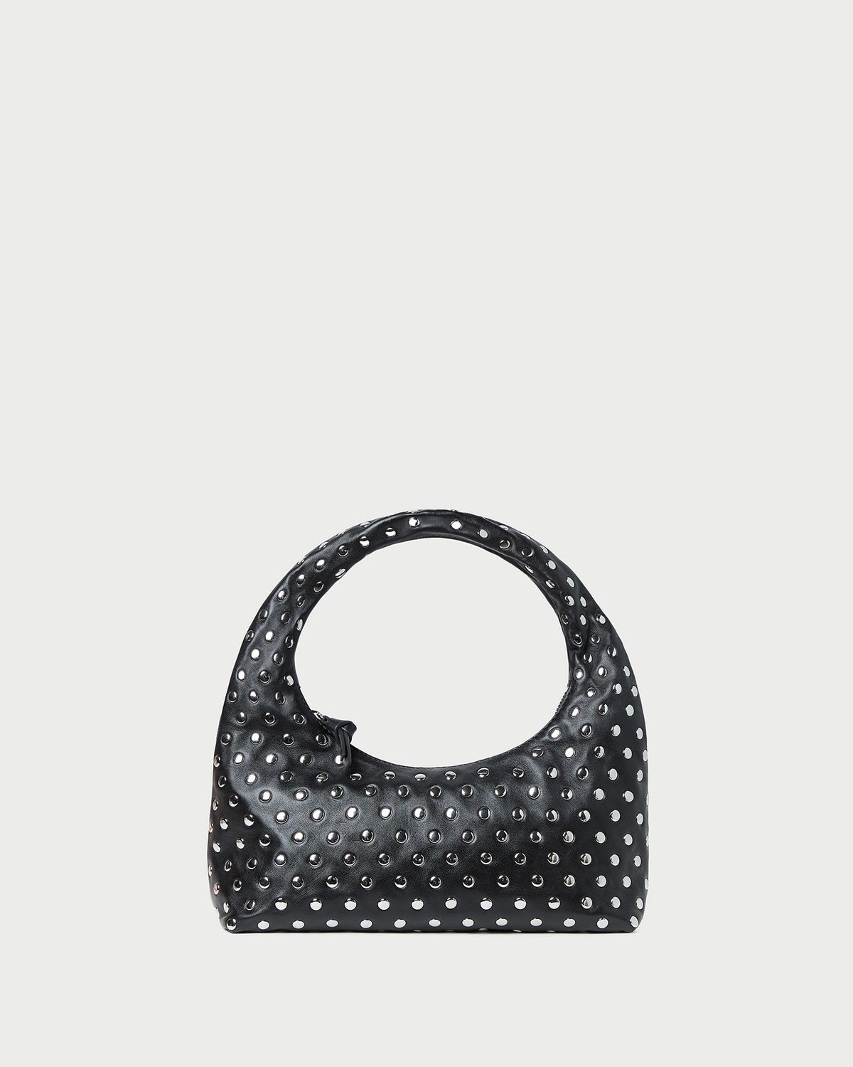 Loeffler Randall Featured - Mercer Black/Silver Leather Shoulder Bag