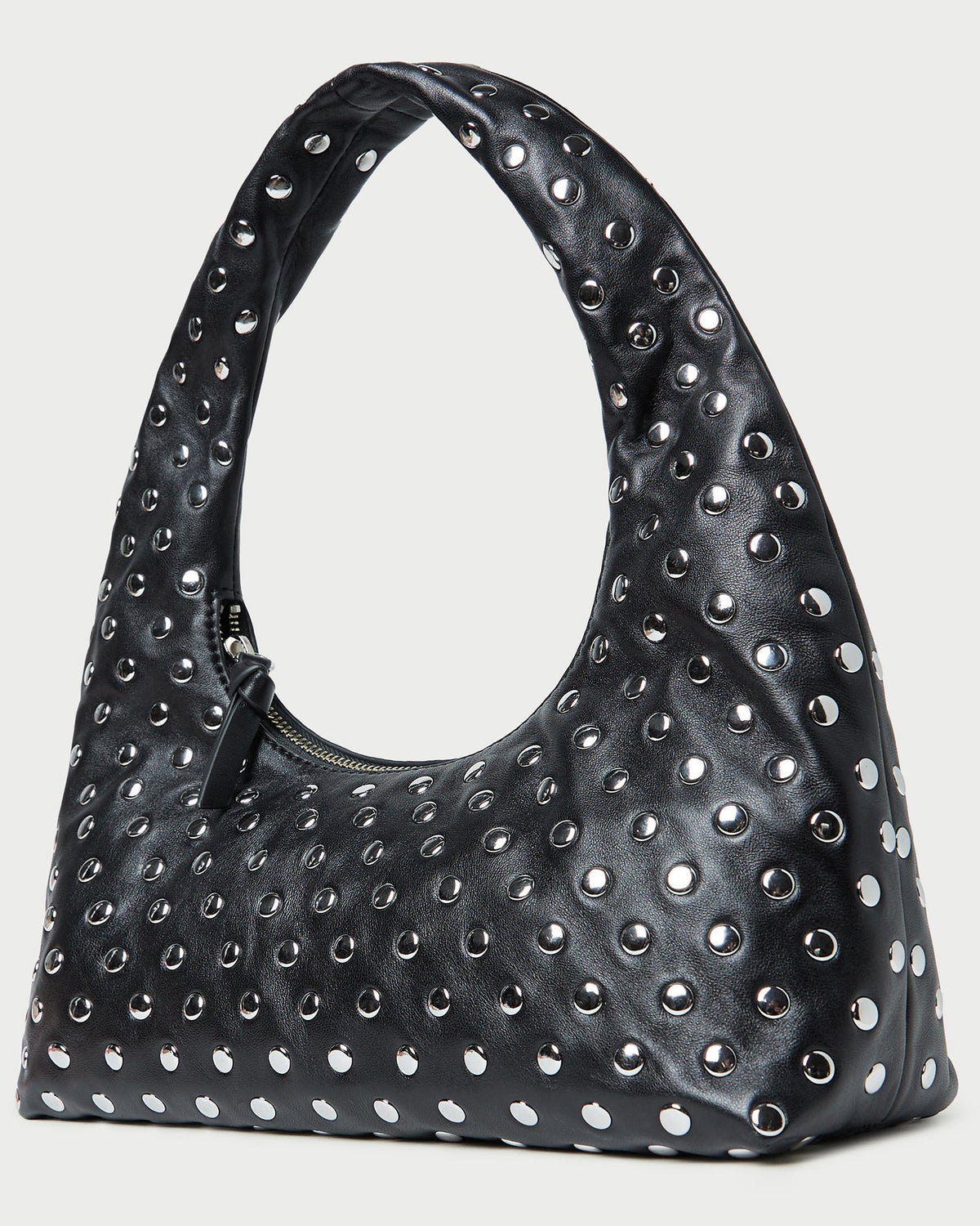Loeffler Randall Featured - Mercer Black/Silver Leather Shoulder Bag