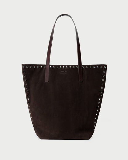 Loeffler Randall Signature - Walker Brown/Silver Suede Tote