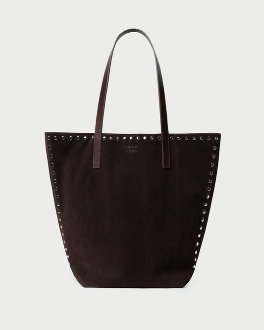 Loeffler Randall Signature - Walker Brown/Silver Suede Tote