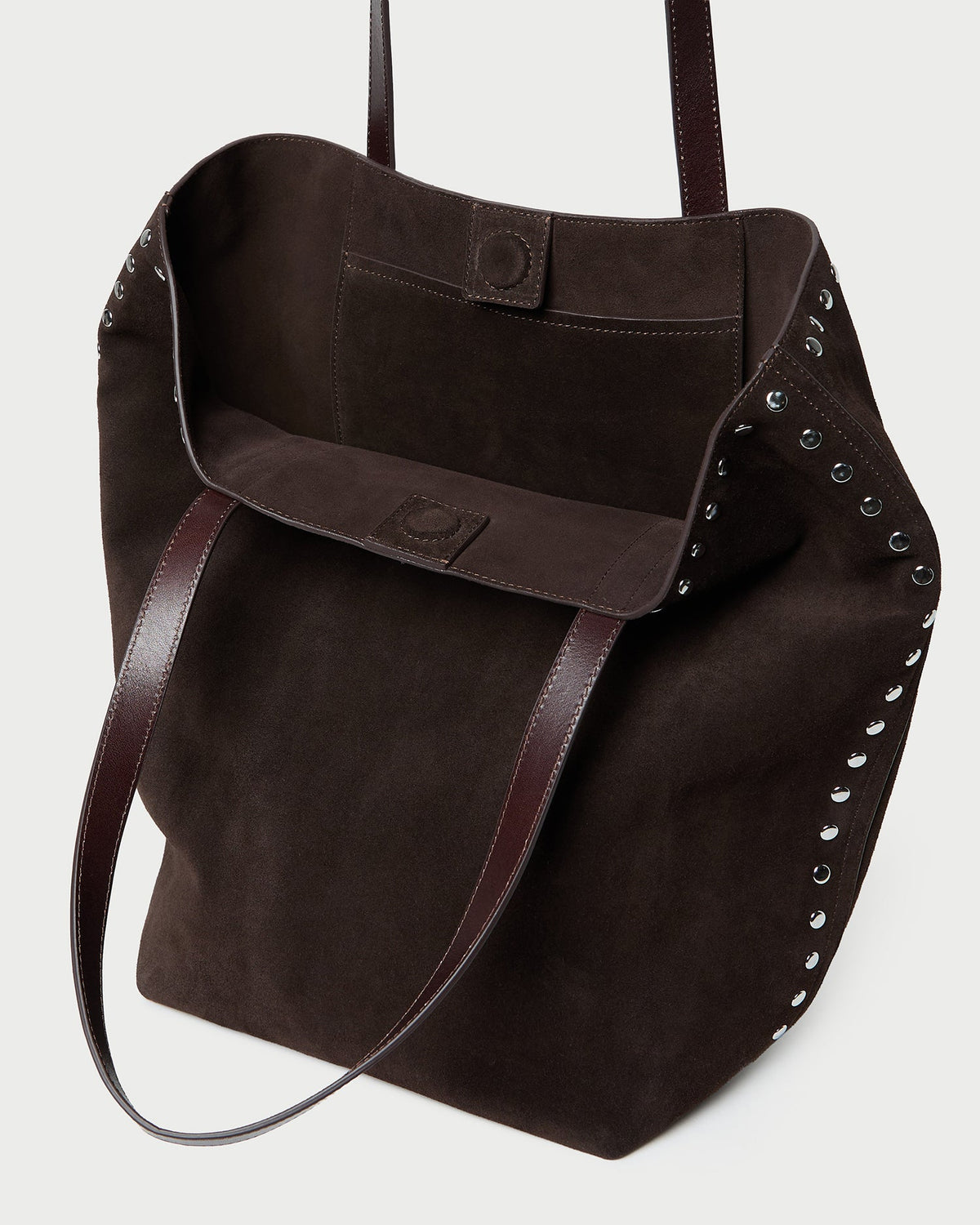 Loeffler Randall Signature - Walker Brown/Silver Suede Tote