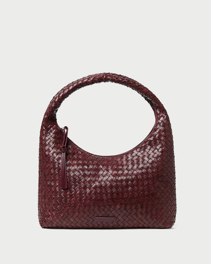 Loeffler Randall Great Value - Willow Maroon Woven Hobo Bag