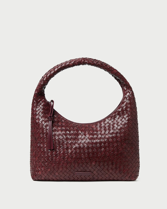Loeffler Randall Great Value - Willow Maroon Woven Hobo Bag