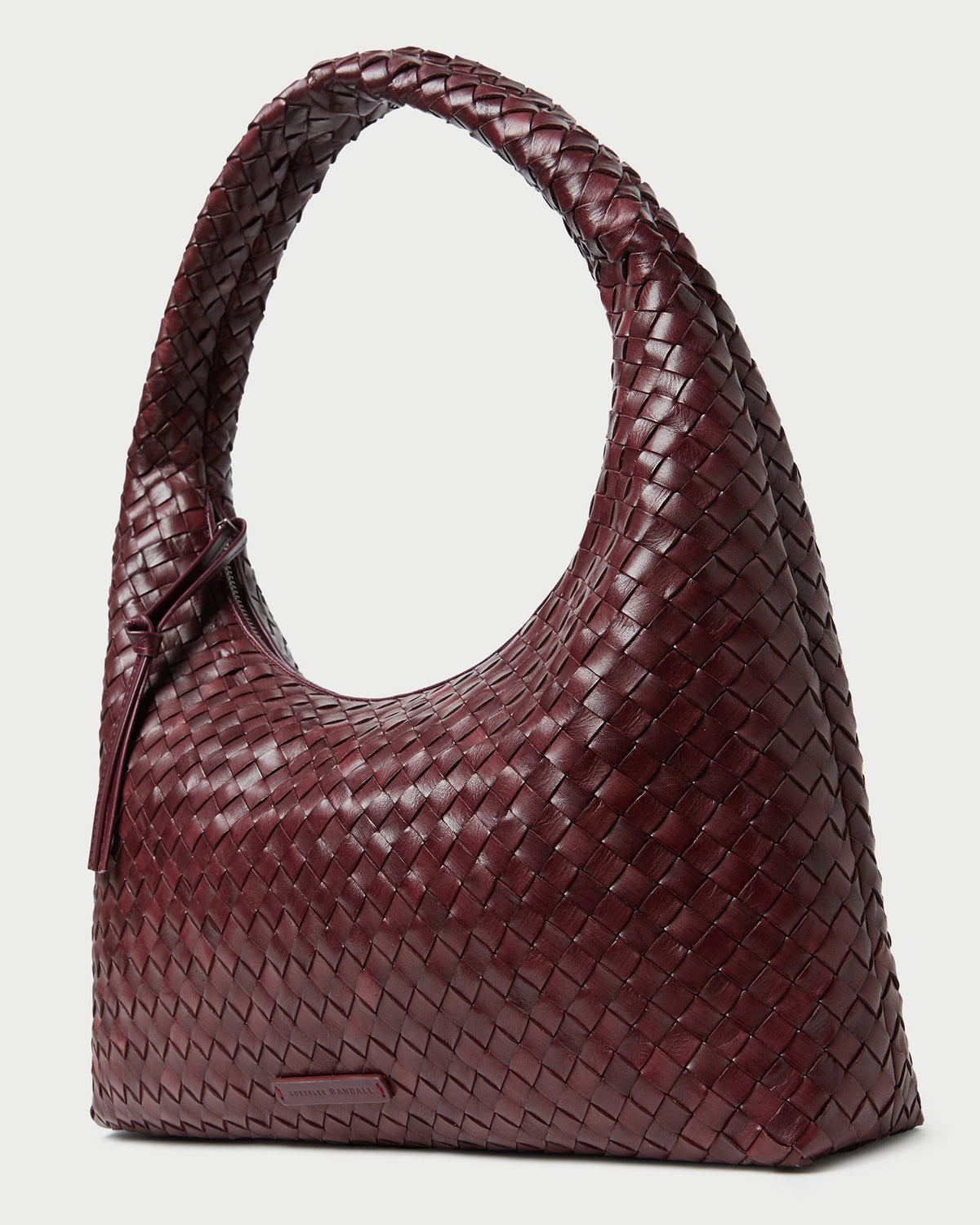 Loeffler Randall Great Value - Willow Maroon Woven Hobo Bag