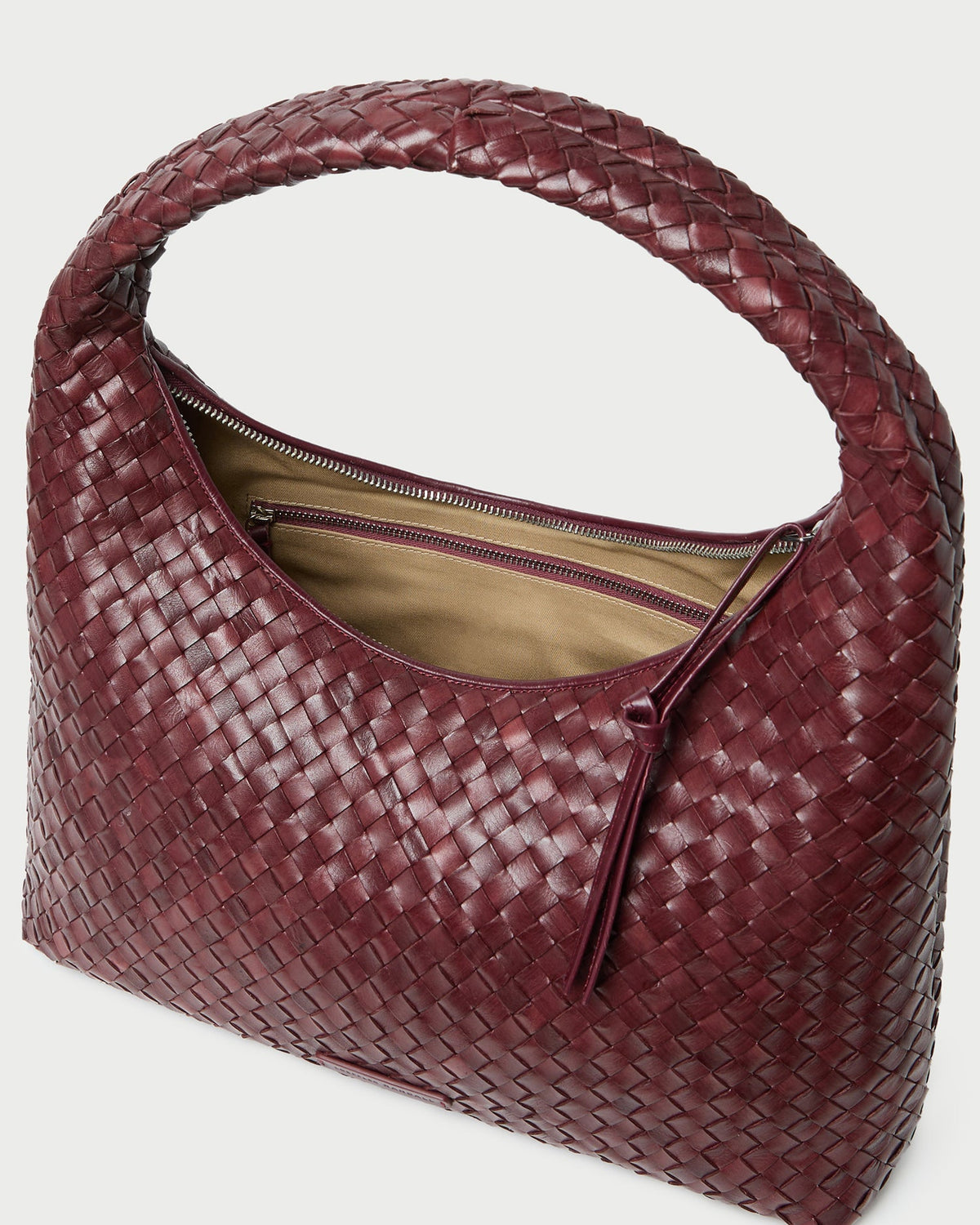 Loeffler Randall Great Value - Willow Maroon Woven Hobo Bag