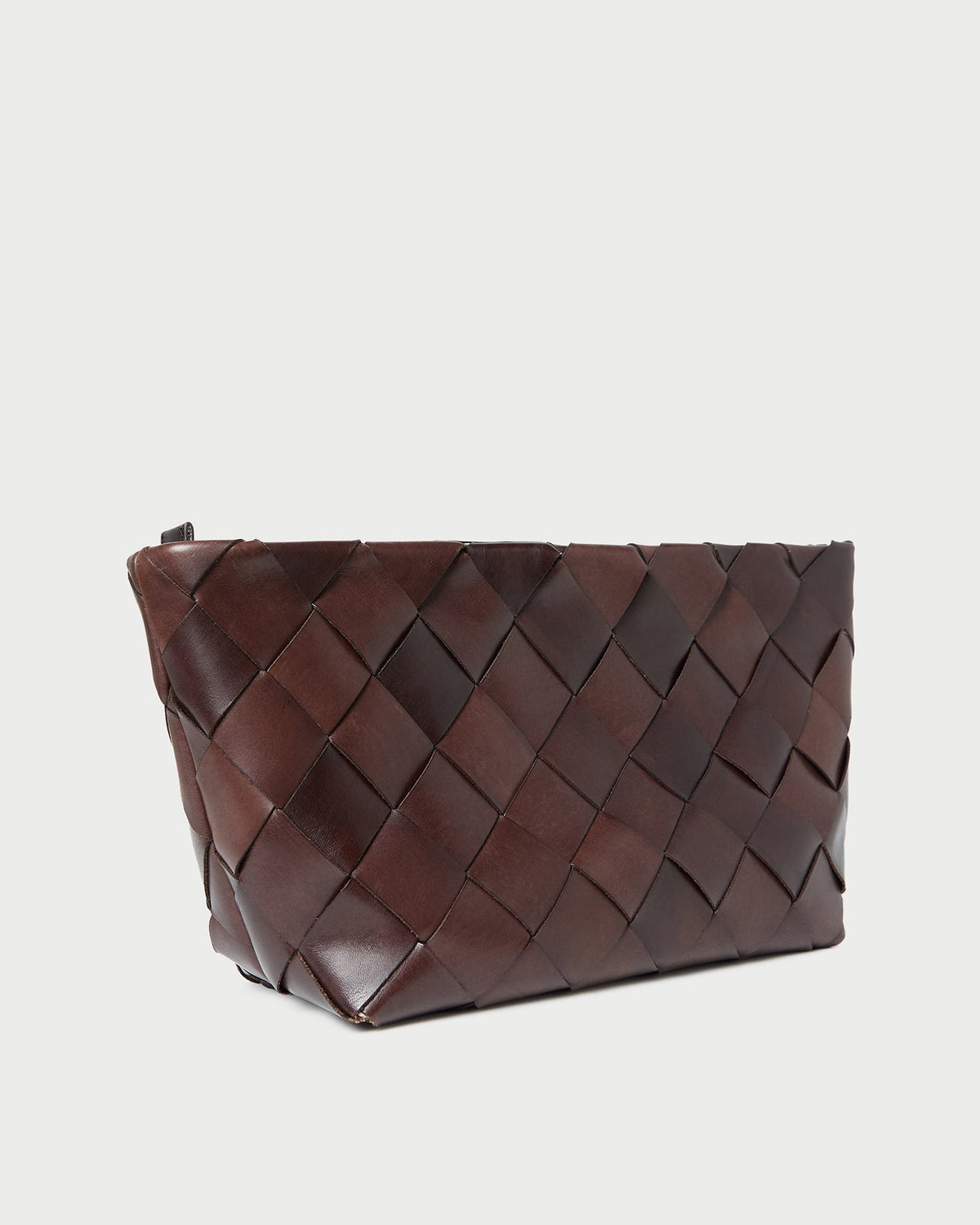 Loeffler Randall Latest - Melina Chocolate Woven Leather Clutch
