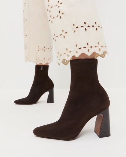 Loeffler Randall Sale - Chloe Brown Suede Ankle Boot
