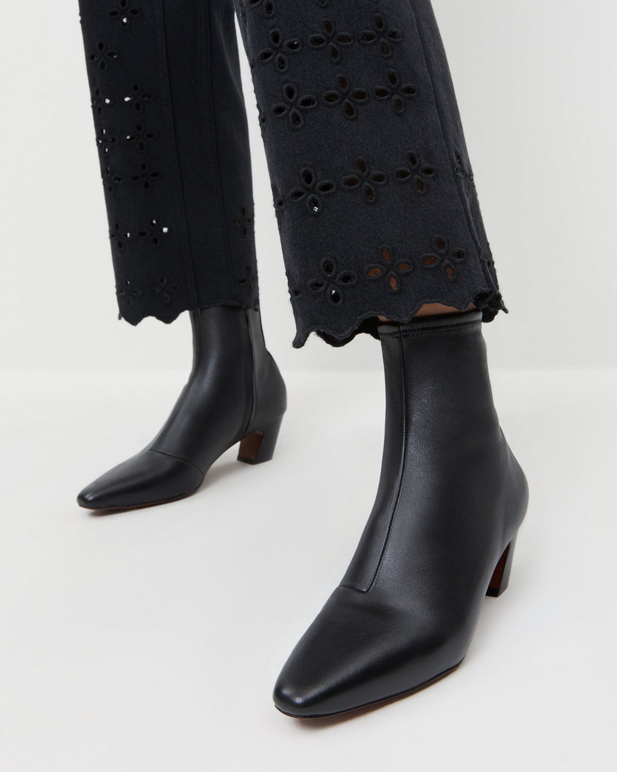 Loeffler Randall Premium - Doria Black Leather Ankle Boot