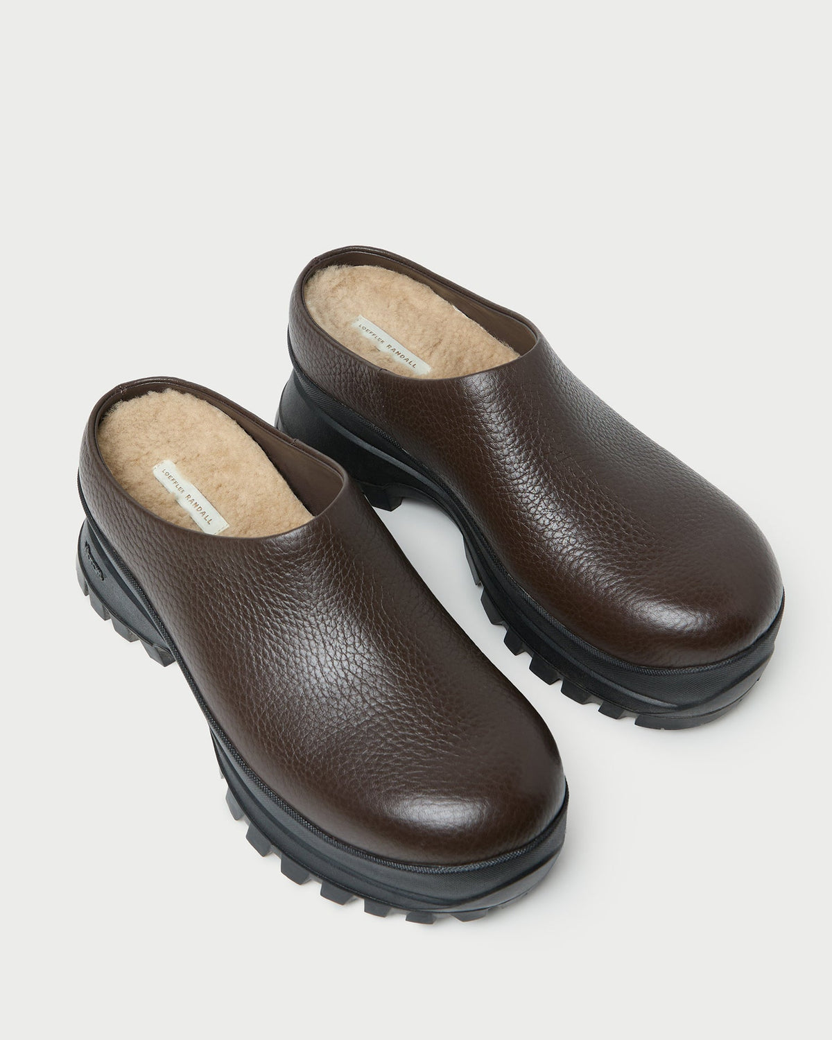 Loeffler Randall Premium - Gemma Brown Leather Lug Mule