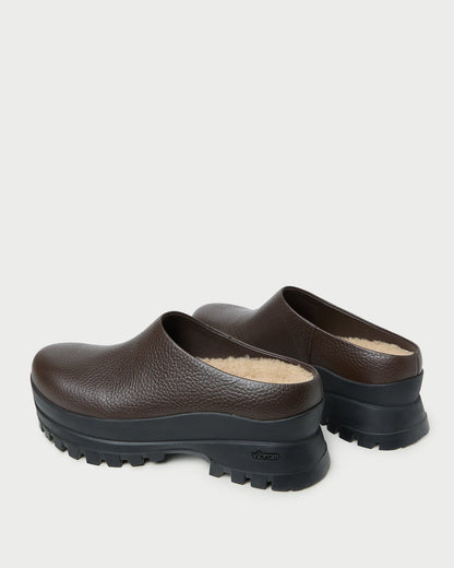 Loeffler Randall Premium - Gemma Brown Leather Lug Mule