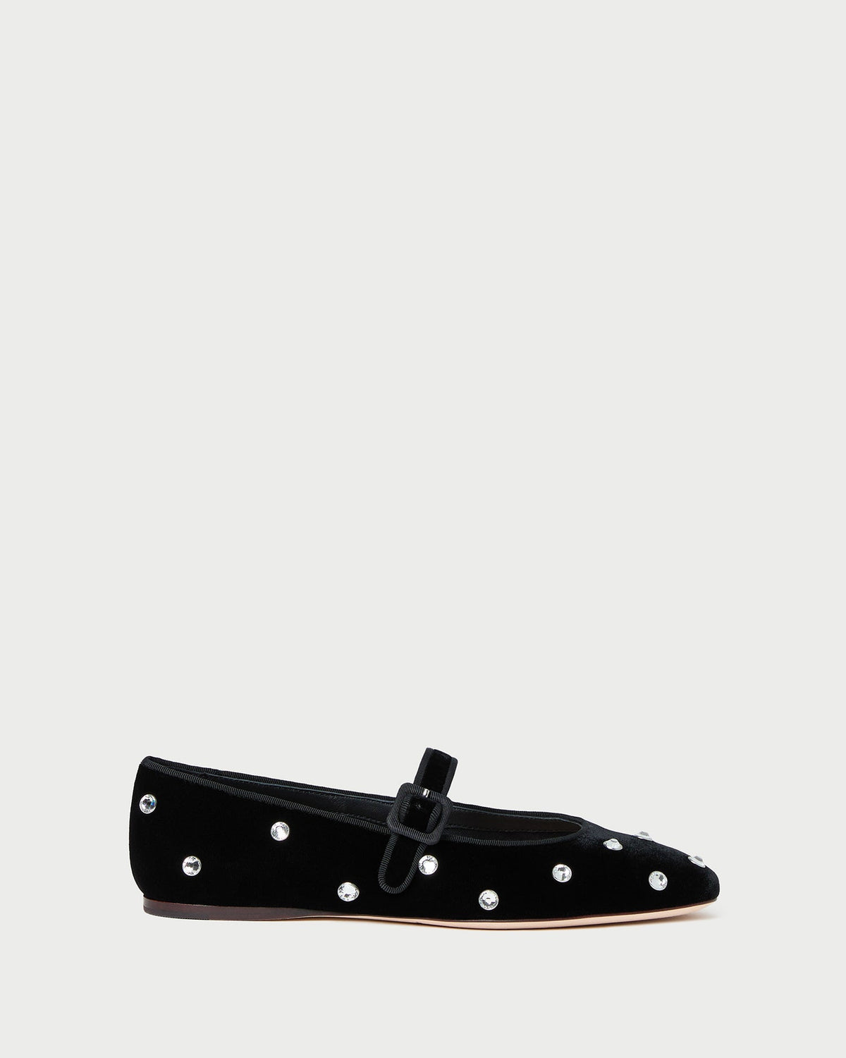 Loeffler Randall Hot Sale - Ginger Black/Crystal Velvet Mary Jane