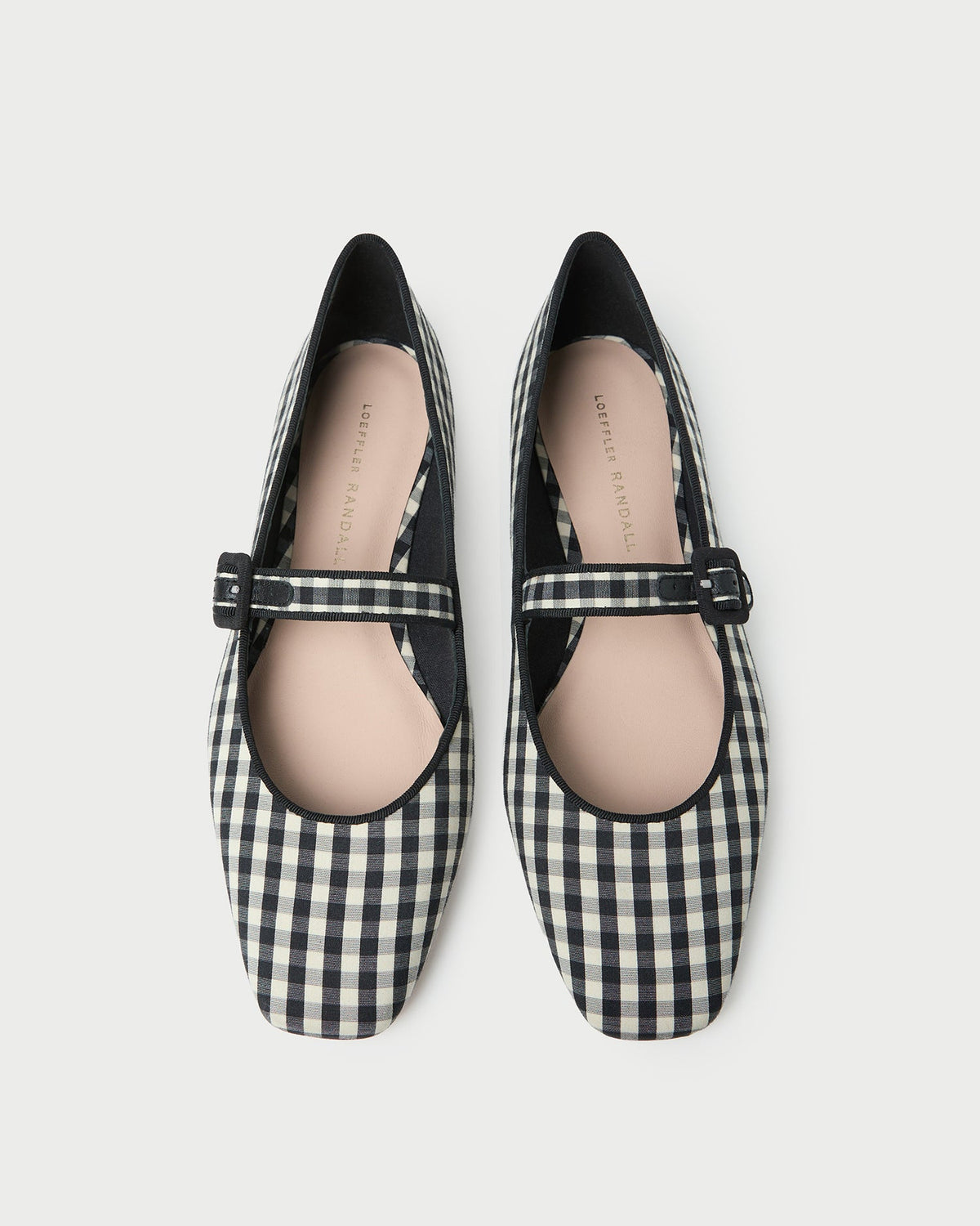 Loeffler Randall Featured - Ginger Black/White Gingham Mary Jane