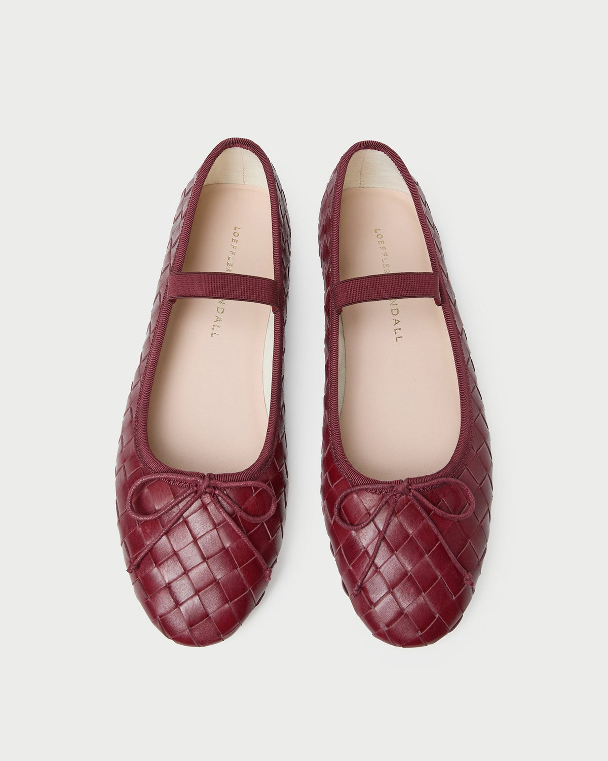 Loeffler Randall Trusted - Leonie Wine Woven Ballet Flat