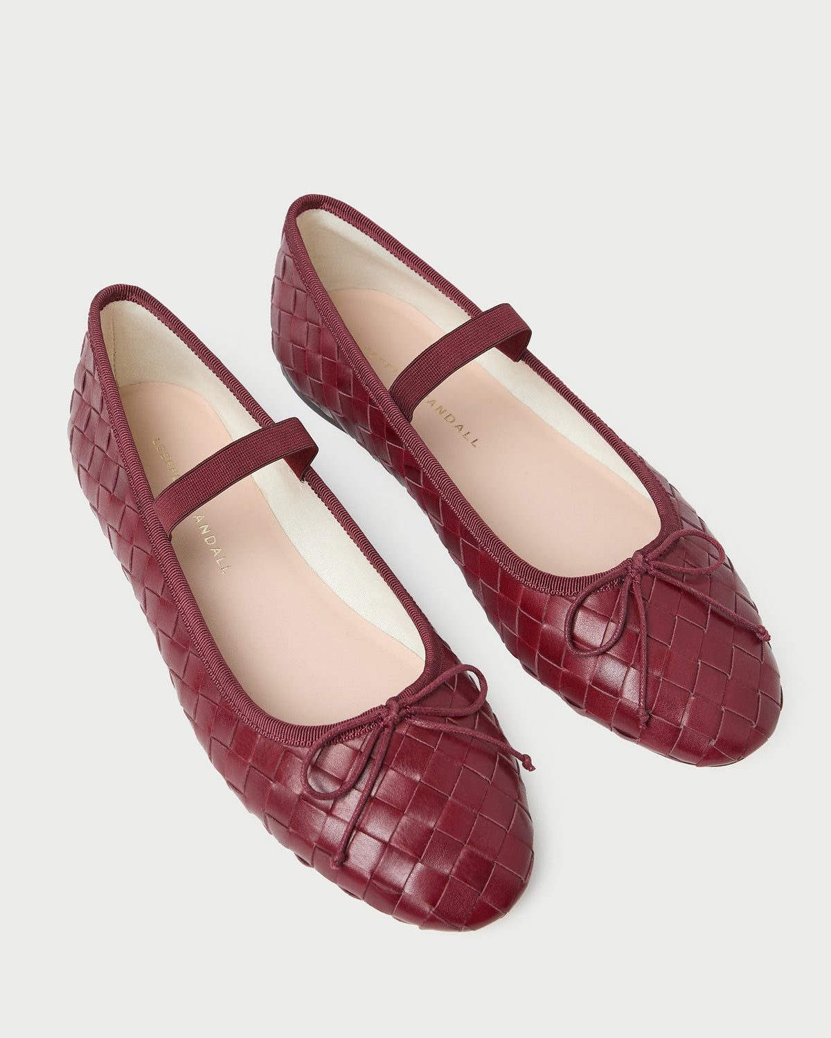 Loeffler Randall Trusted - Leonie Wine Woven Ballet Flat