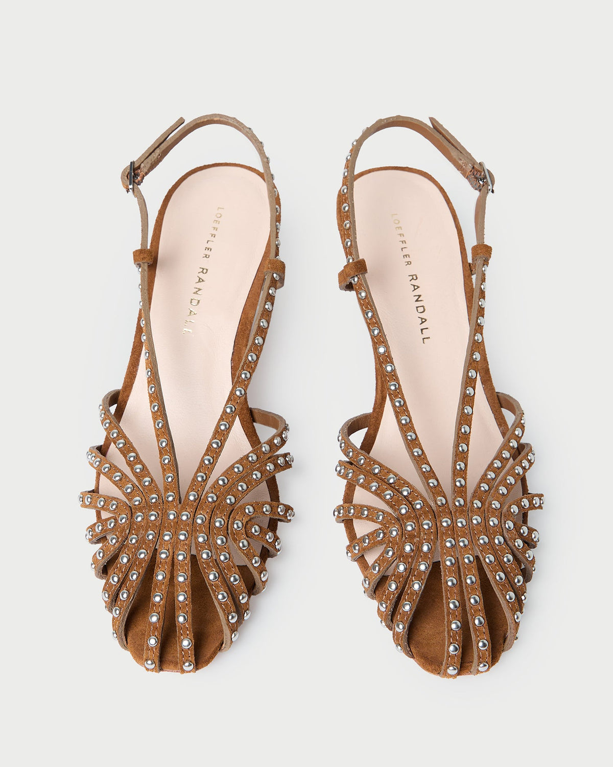 Loeffler Randall Smart Buy - Priscilla Cacao/Silver Suede Heeled Sandal