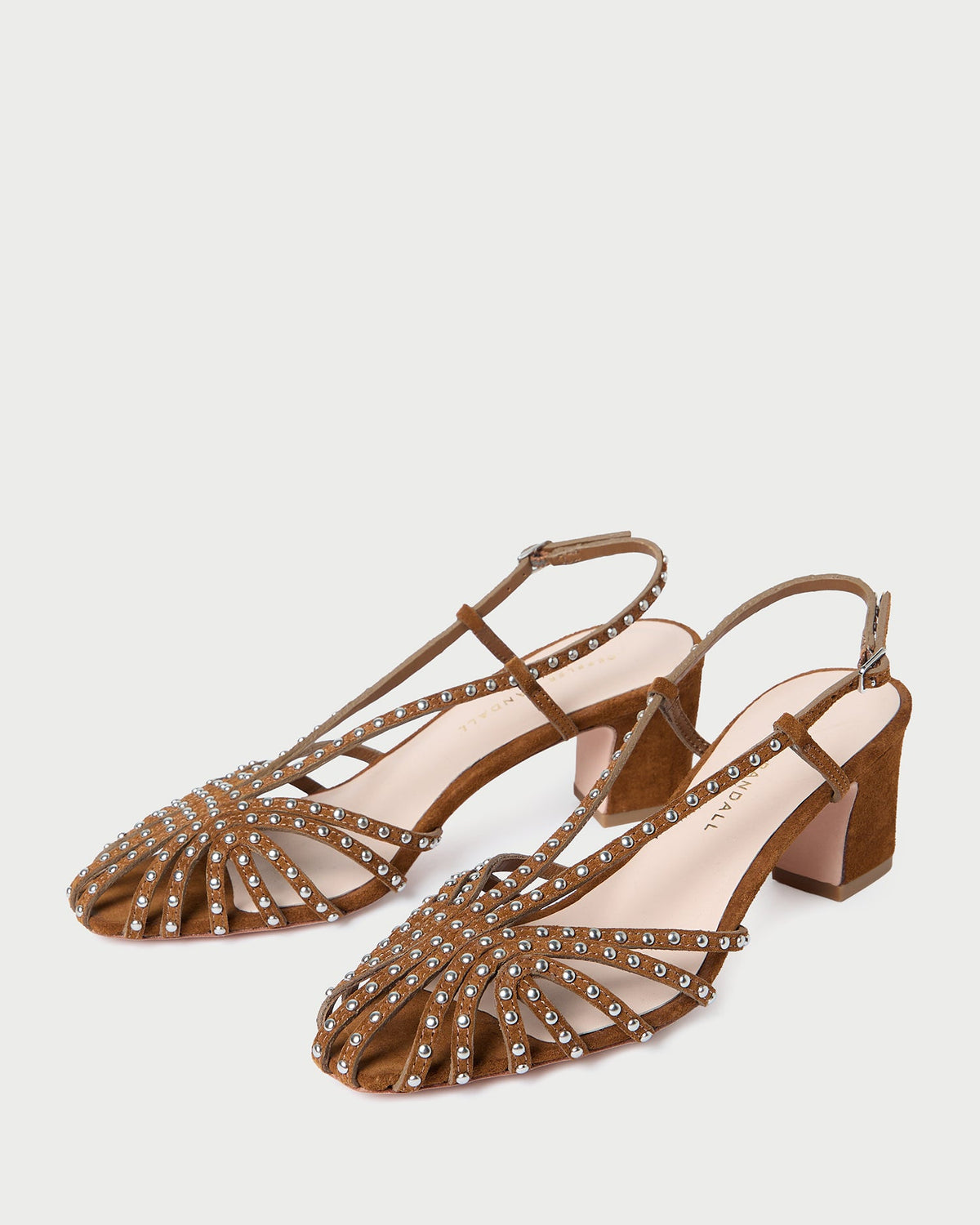 Loeffler Randall Smart Buy - Priscilla Cacao/Silver Suede Heeled Sandal