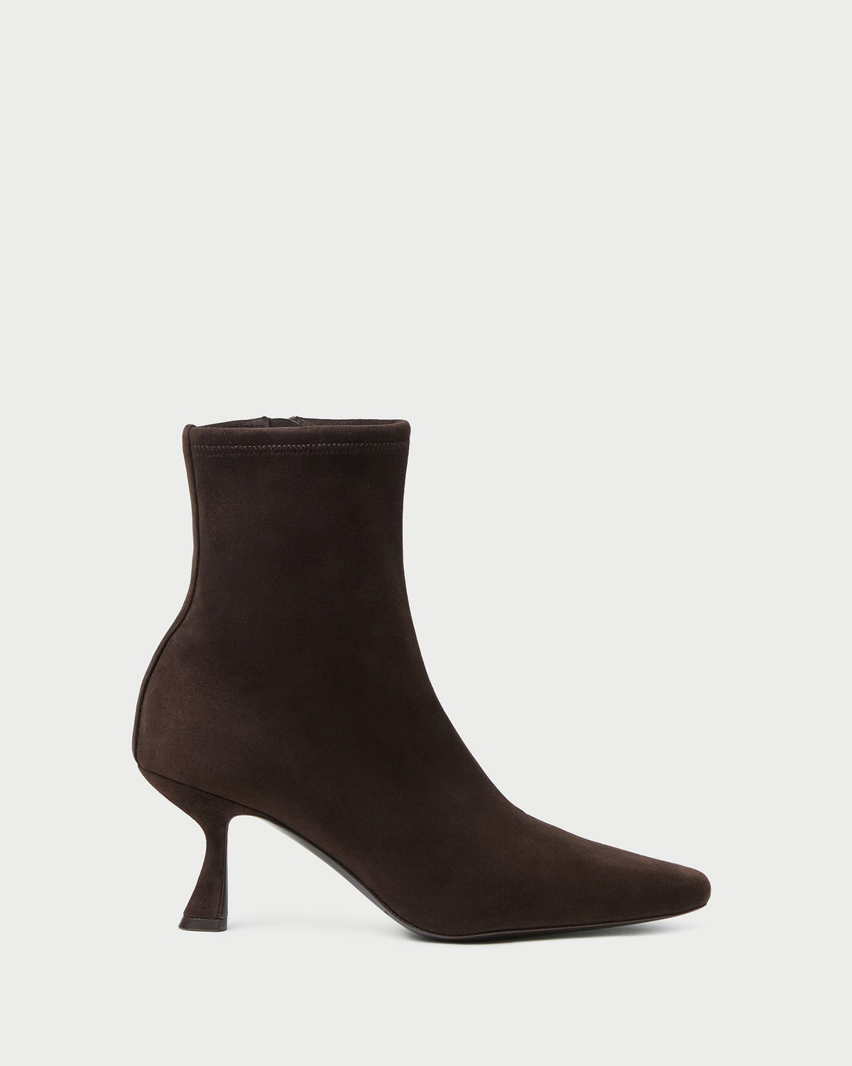Loeffler Randall Deals - Thandy Brown Suede Curved Heel Bootie