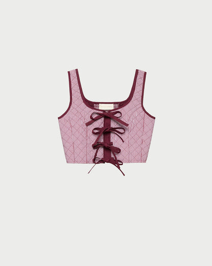 Loeffler Randall Premium - Callista Tie-Front Vest