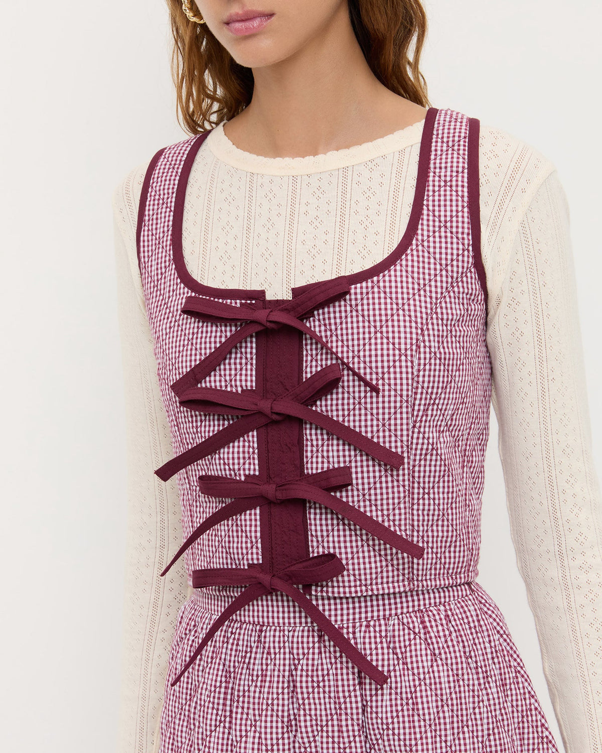Loeffler Randall Premium - Callista Tie-Front Vest