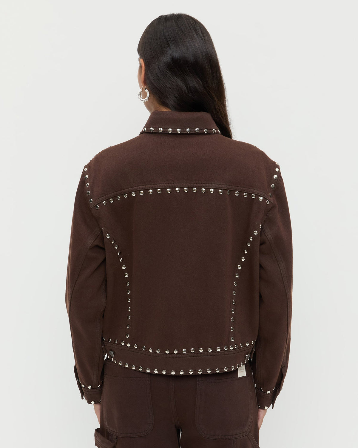 Loeffler Randall Essential - Elijah Studded Denim Jacket