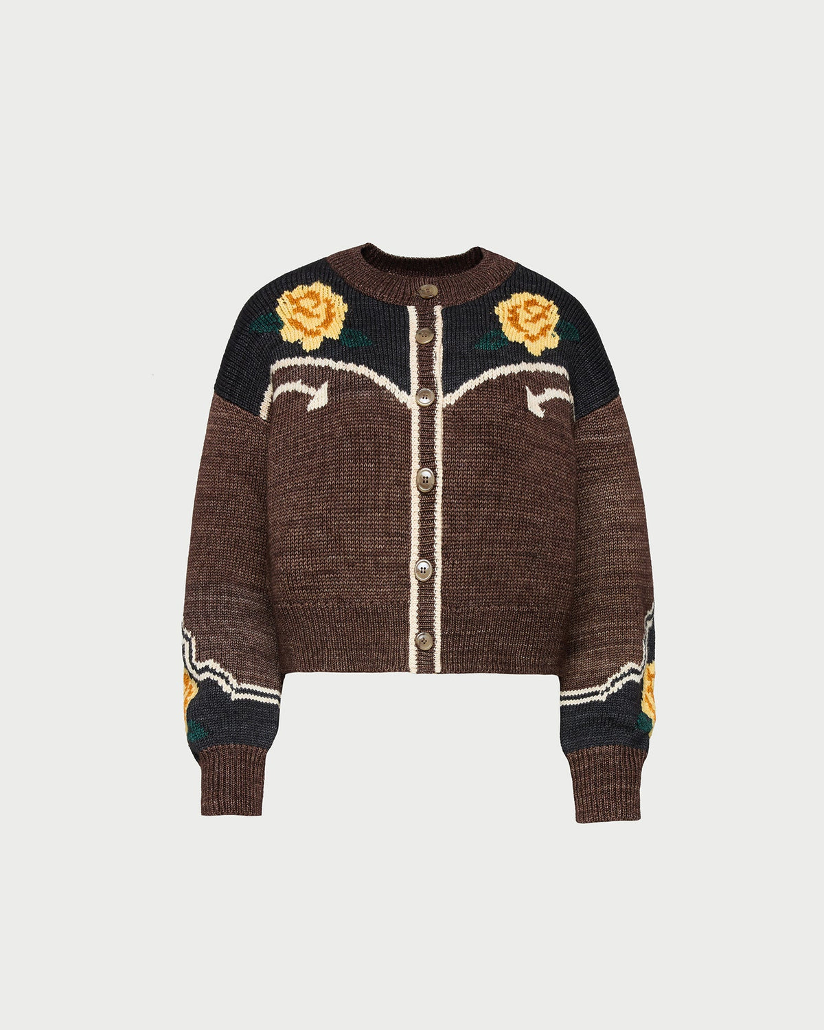 Loeffler Randall Classic - Linda Intarsia Cardigan