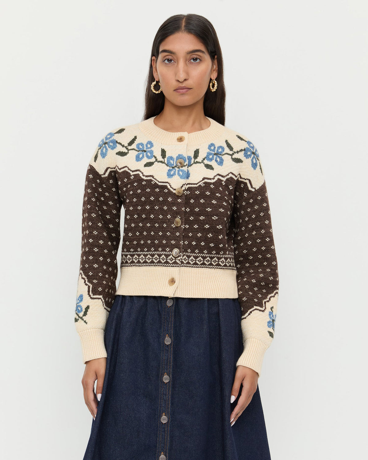 Loeffler Randall Customer Favorite - Idris Intarsia Cardigan