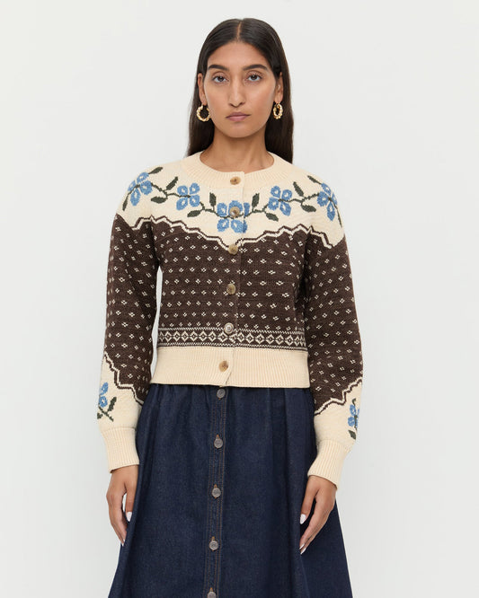 Loeffler Randall Customer Favorite - Idris Intarsia Cardigan