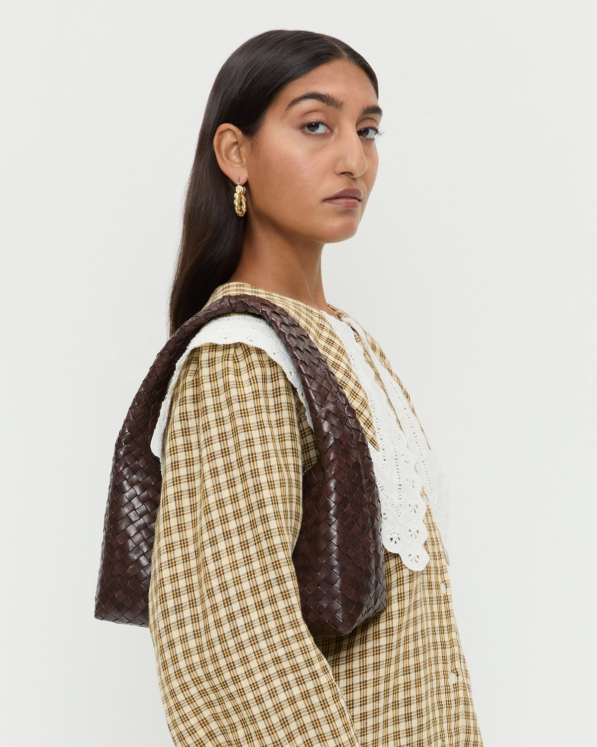 Loeffler Randall Exclusive - Mercer Chocolate Woven Shoulder Bag