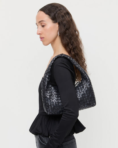 Loeffler Randall Best Price - Mercer Black Woven Shoulder Bag