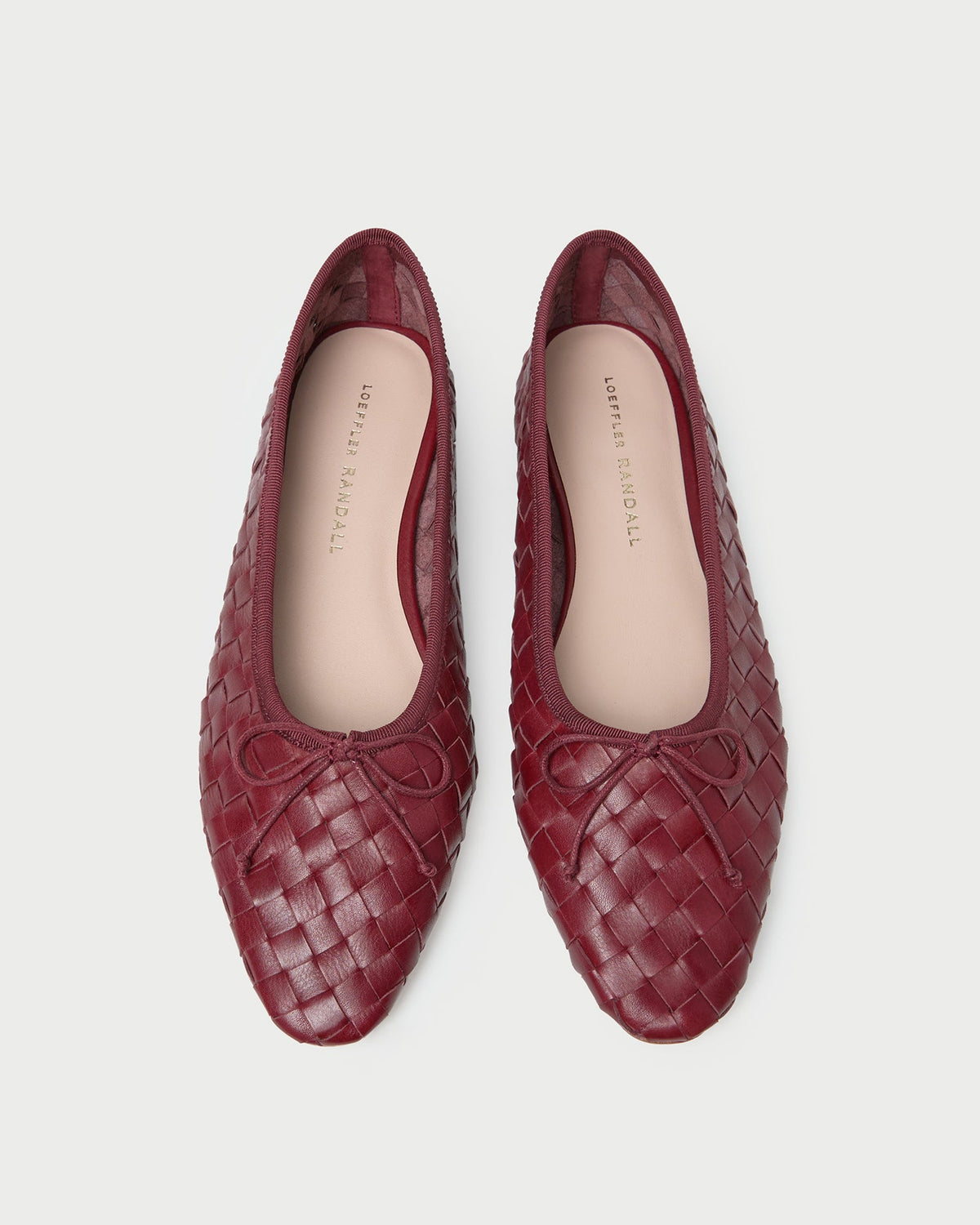 Loeffler Randall New - Landry Wine Woven Ballet Flat