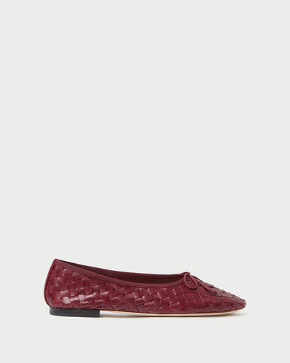 Loeffler Randall New - Landry Wine Woven Ballet Flat