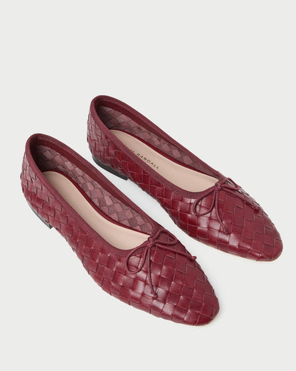 Loeffler Randall New - Landry Wine Woven Ballet Flat