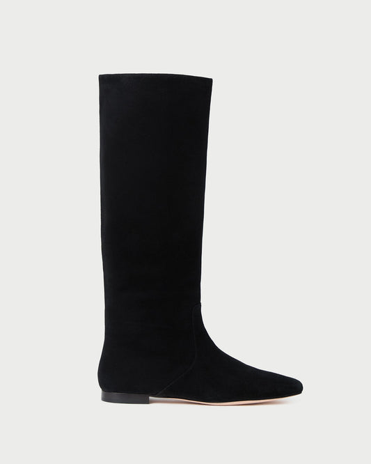 Loeffler Randall New - Lillian Black Suede Tall Boot