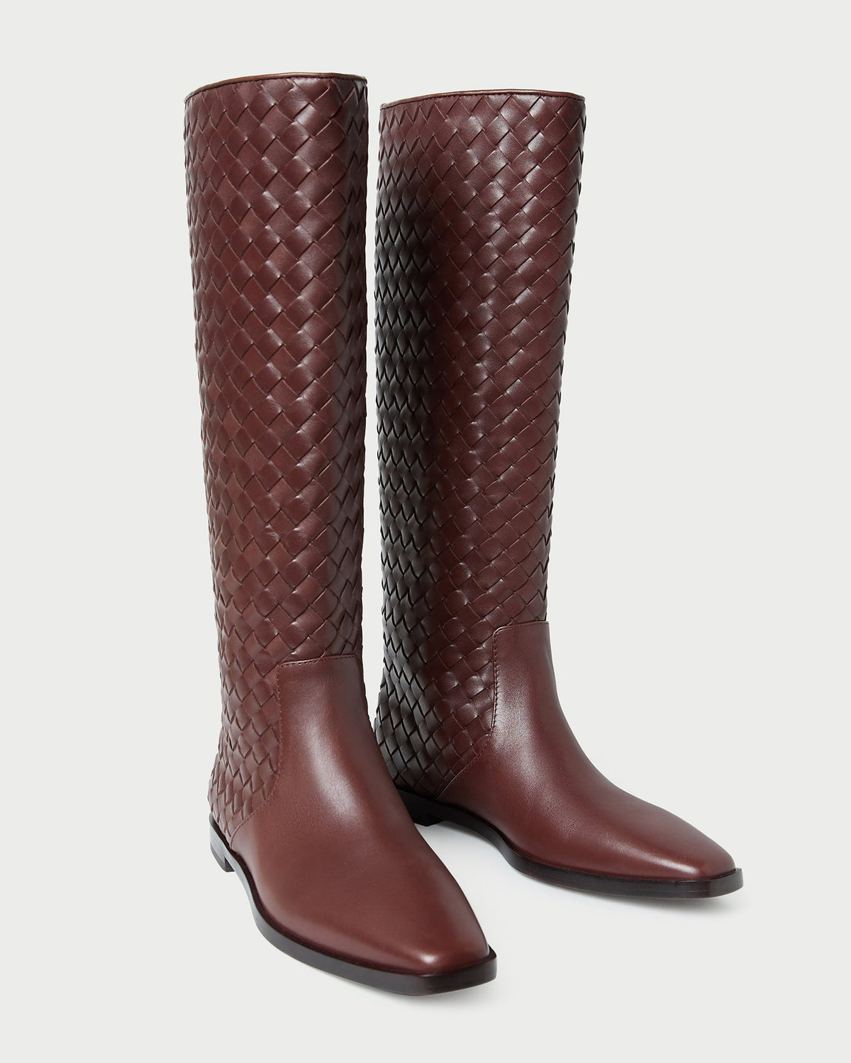 Loeffler Randall Hot Sale - Tilly Espresso Woven Leather Boot