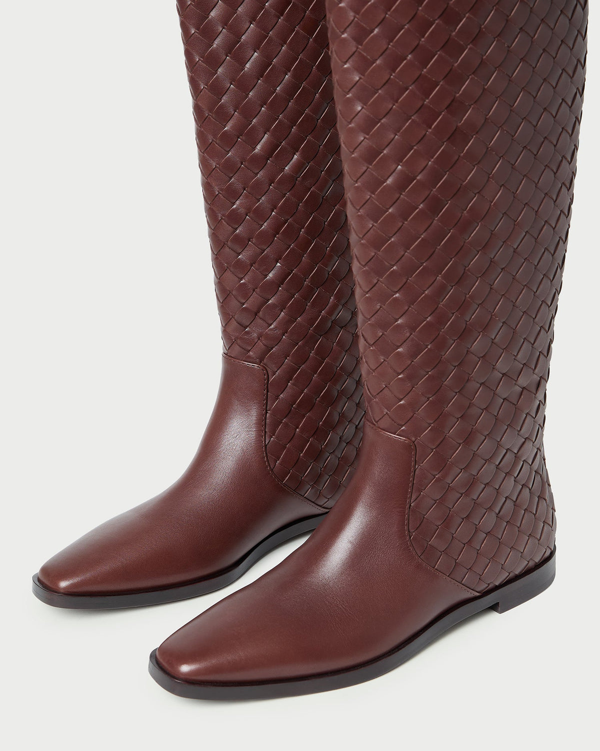 Loeffler Randall Hot Sale - Tilly Espresso Woven Leather Boot