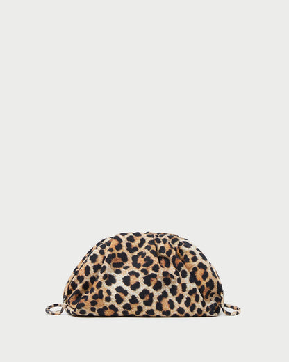 Loeffler Randall Great Value - Bailey Leopard Jersey Dome Clutch