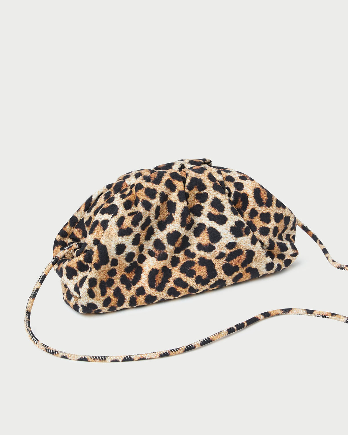 Loeffler Randall Great Value - Bailey Leopard Jersey Dome Clutch
