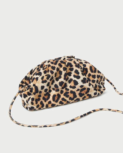 Loeffler Randall Great Value - Bailey Leopard Jersey Dome Clutch