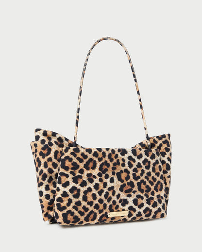 Loeffler Randall Great Value - Valerie Leopard Jersey Bow Bag