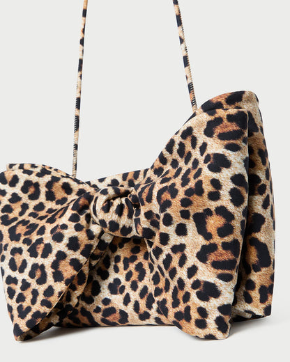 Loeffler Randall Great Value - Valerie Leopard Jersey Bow Bag