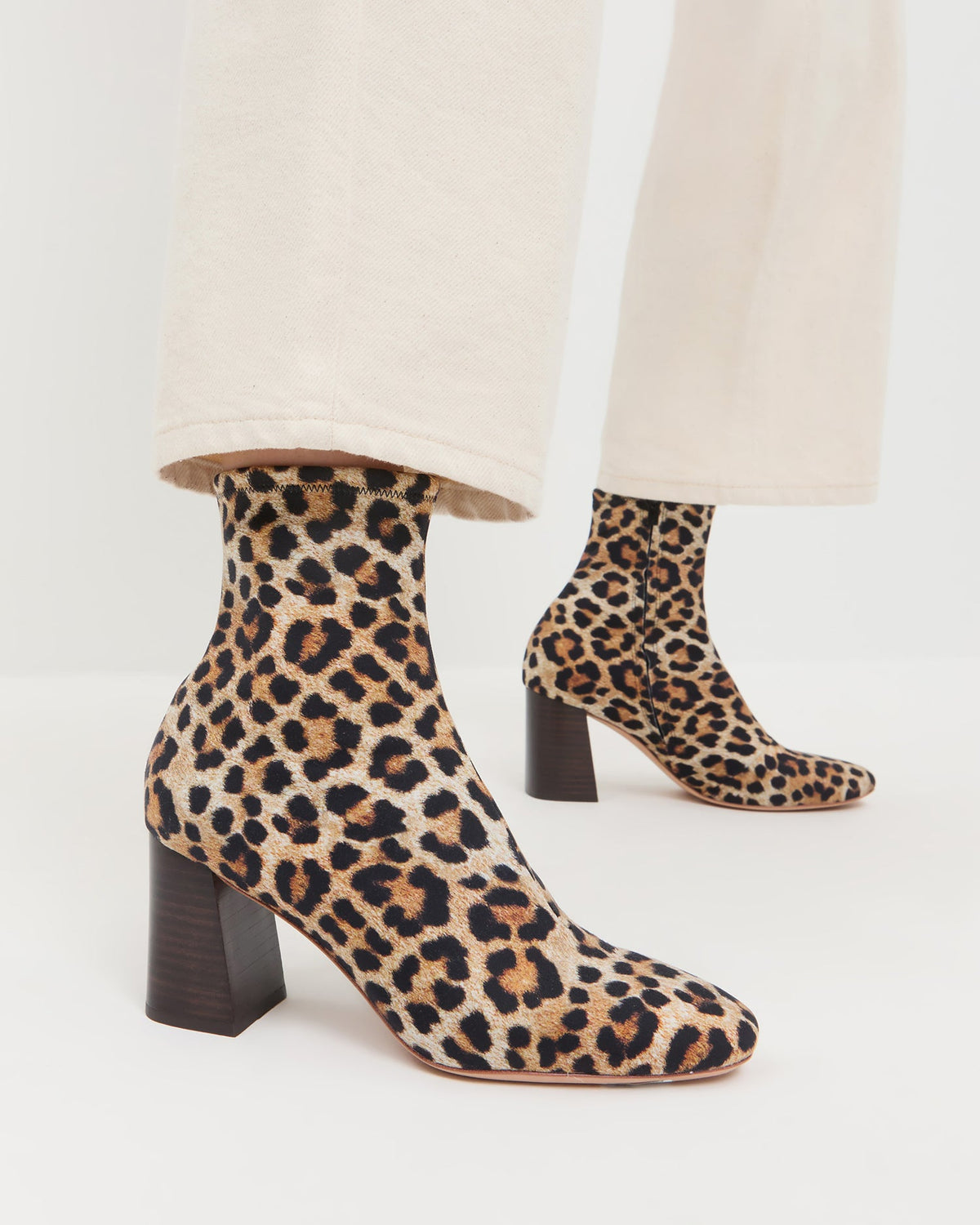 Loeffler Randall New - Elise Leopard Jersey Ankle Boot