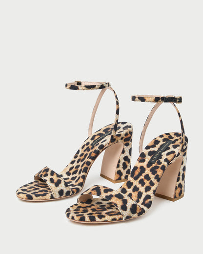 Loeffler Randall Best Price - Malia Leopard Curved-Heel Sandal