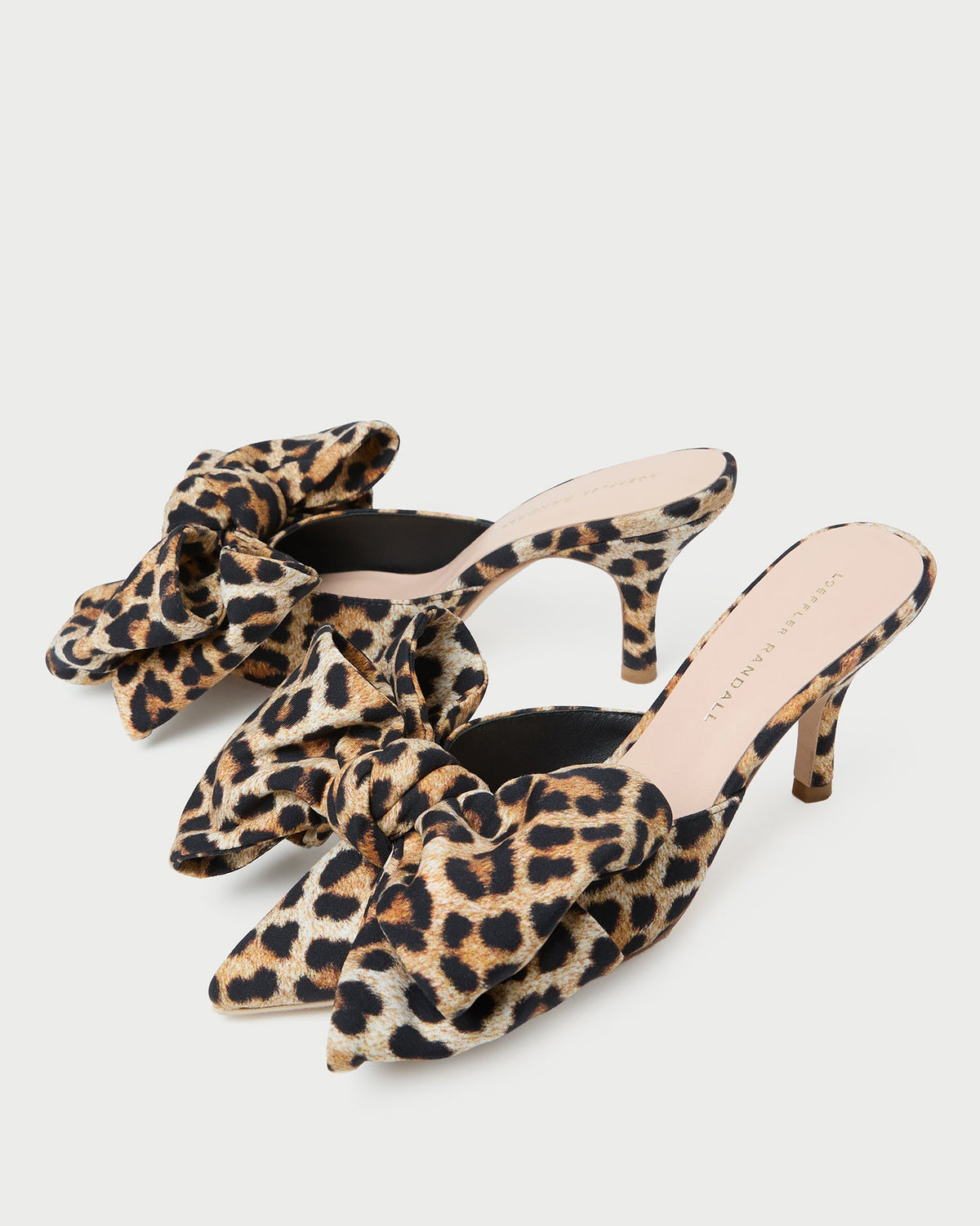 Loeffler Randall Featured - Margot Leopard Jersey Bow Mule
